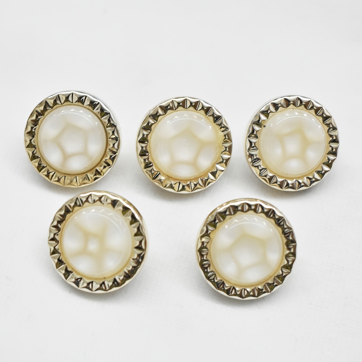 10pcs Metal Buttons Flat Plain Shank for DIY Crafts
