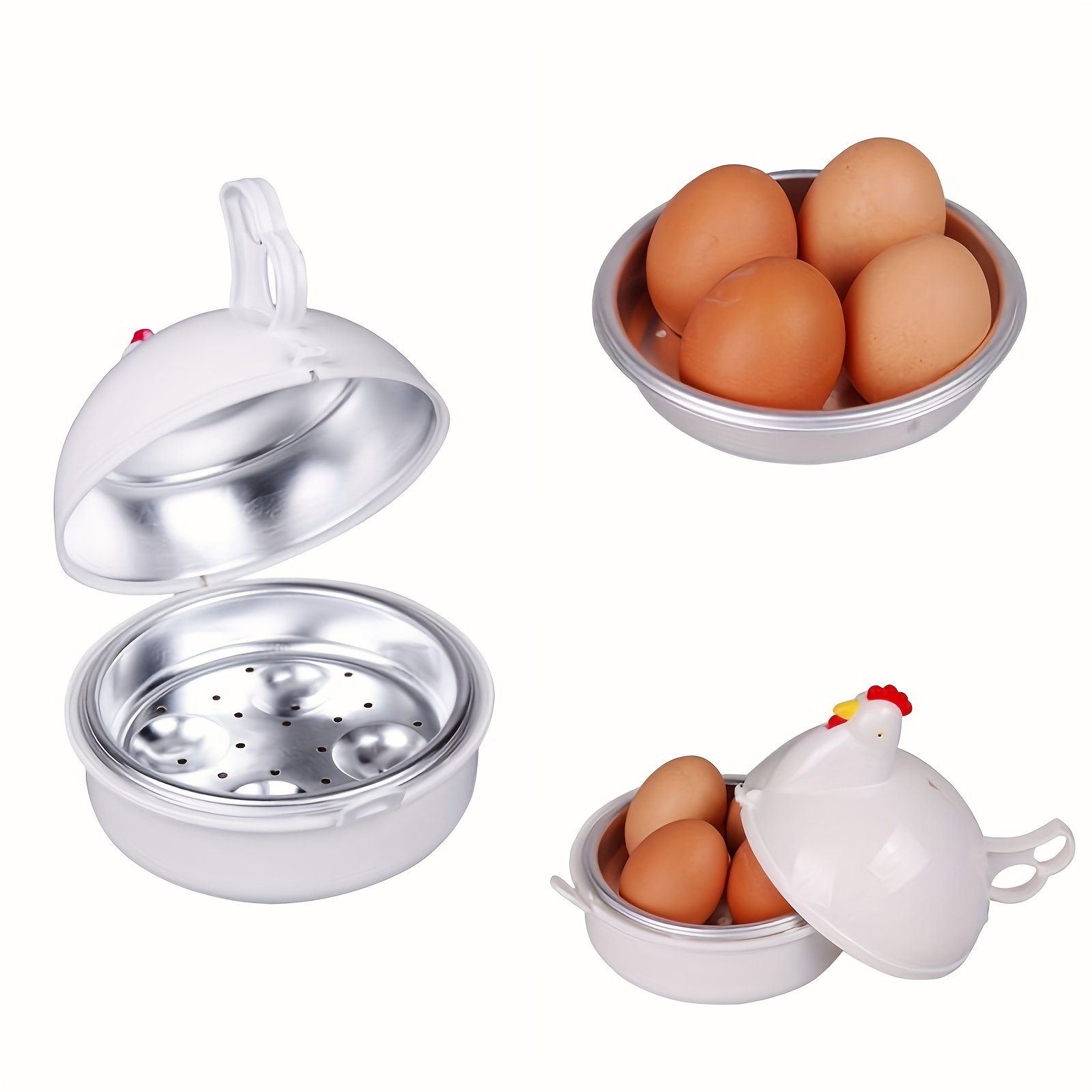Household Four Poached Egg Steaming Egg Bowl Egg Cooker - Temu