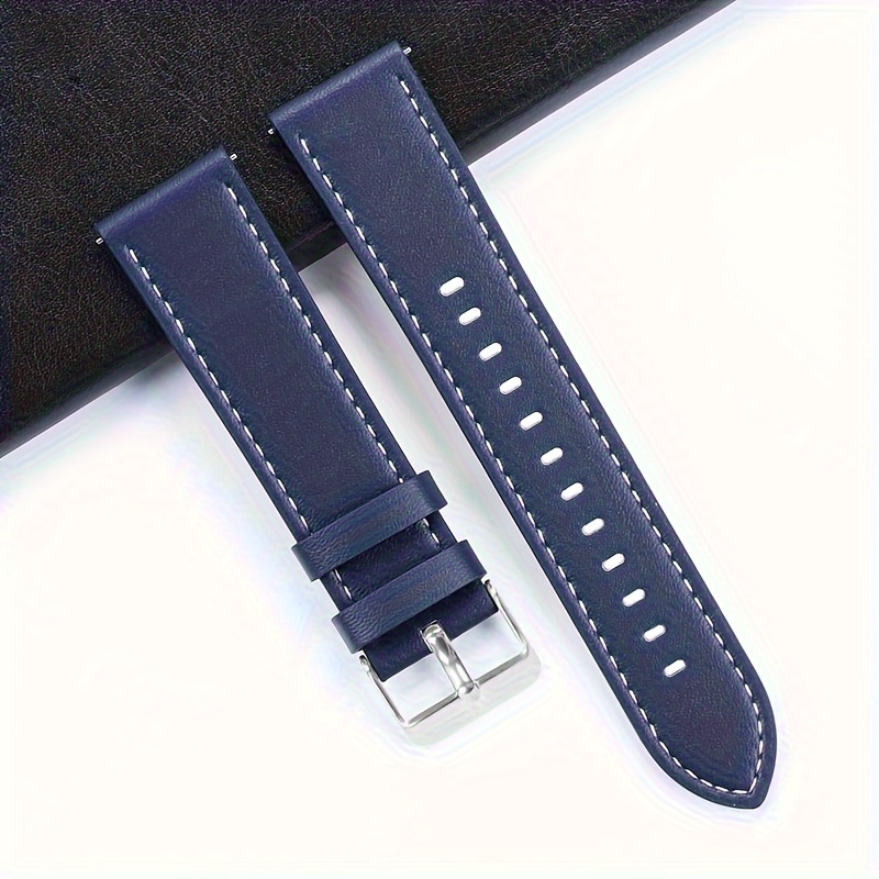 22mm 20mm Strap For For Galaxy Watch 6 Classic For Galaxy Watch 5 4 3 Faux Leather Band For Huawei Watch Bracelet Quick Release Strap 1pc
