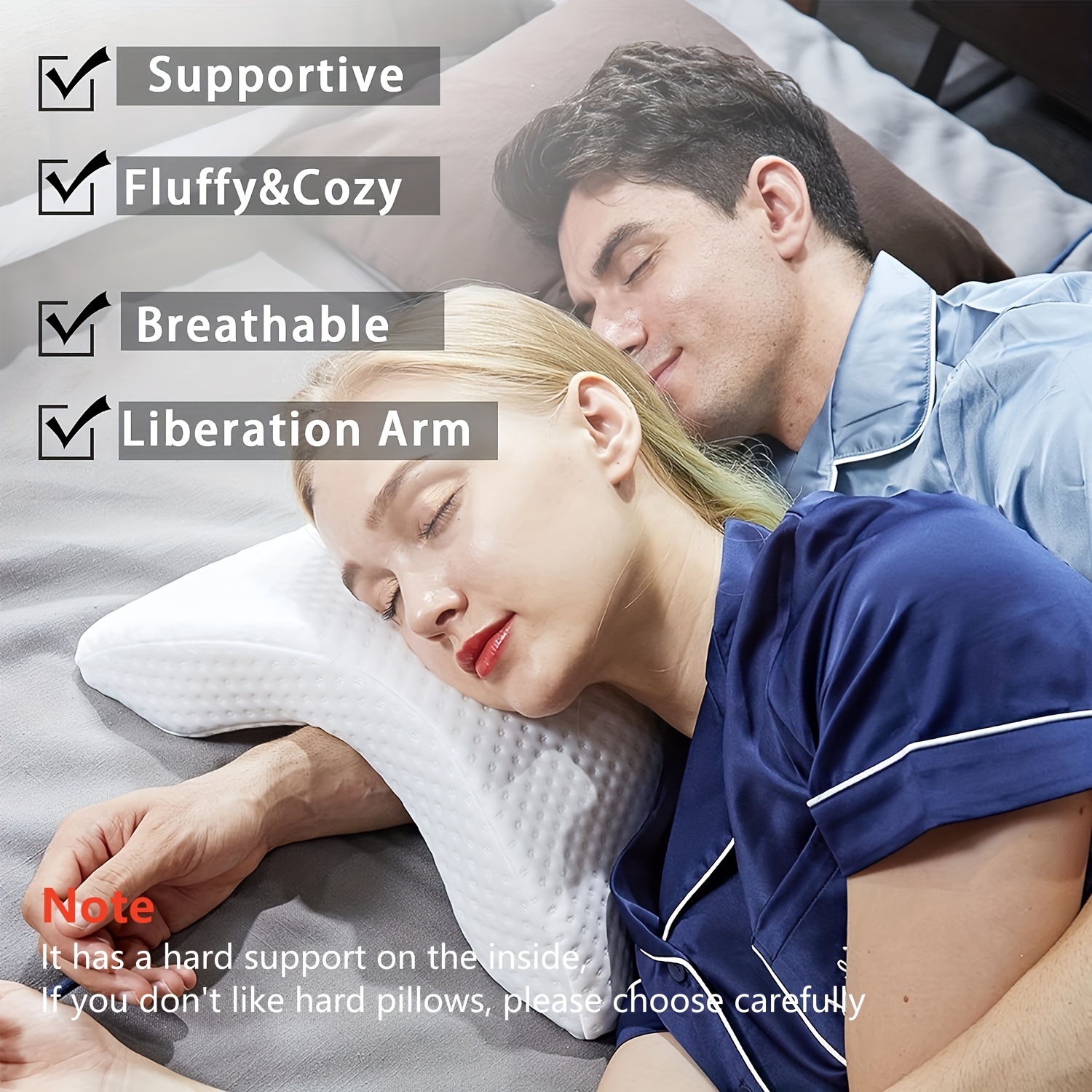 Pillow Couple Sleeping Couple, Cervical Pillow Sleeping