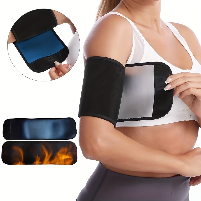 1 Pair Arm Trimmers Sauna Sweat Arm Shaper Bands Adjustable Arm Trainer  Weight Loss Toner Sleeves For Sports Workout Fitness