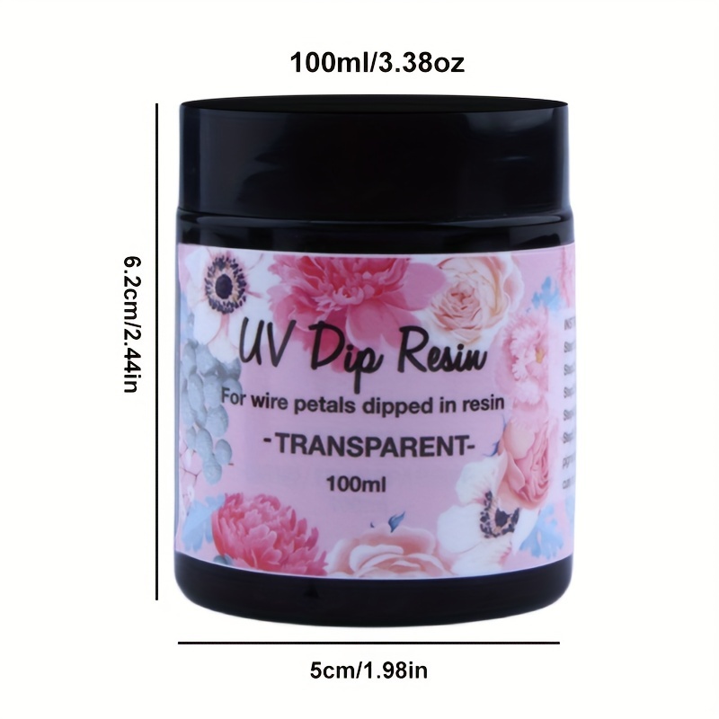 UV Dip Resin Premium Set, Dipping Gel Twine Stick Copper Wire When Cured W/  No Stickiness or Tackiness Make Wire Flower 