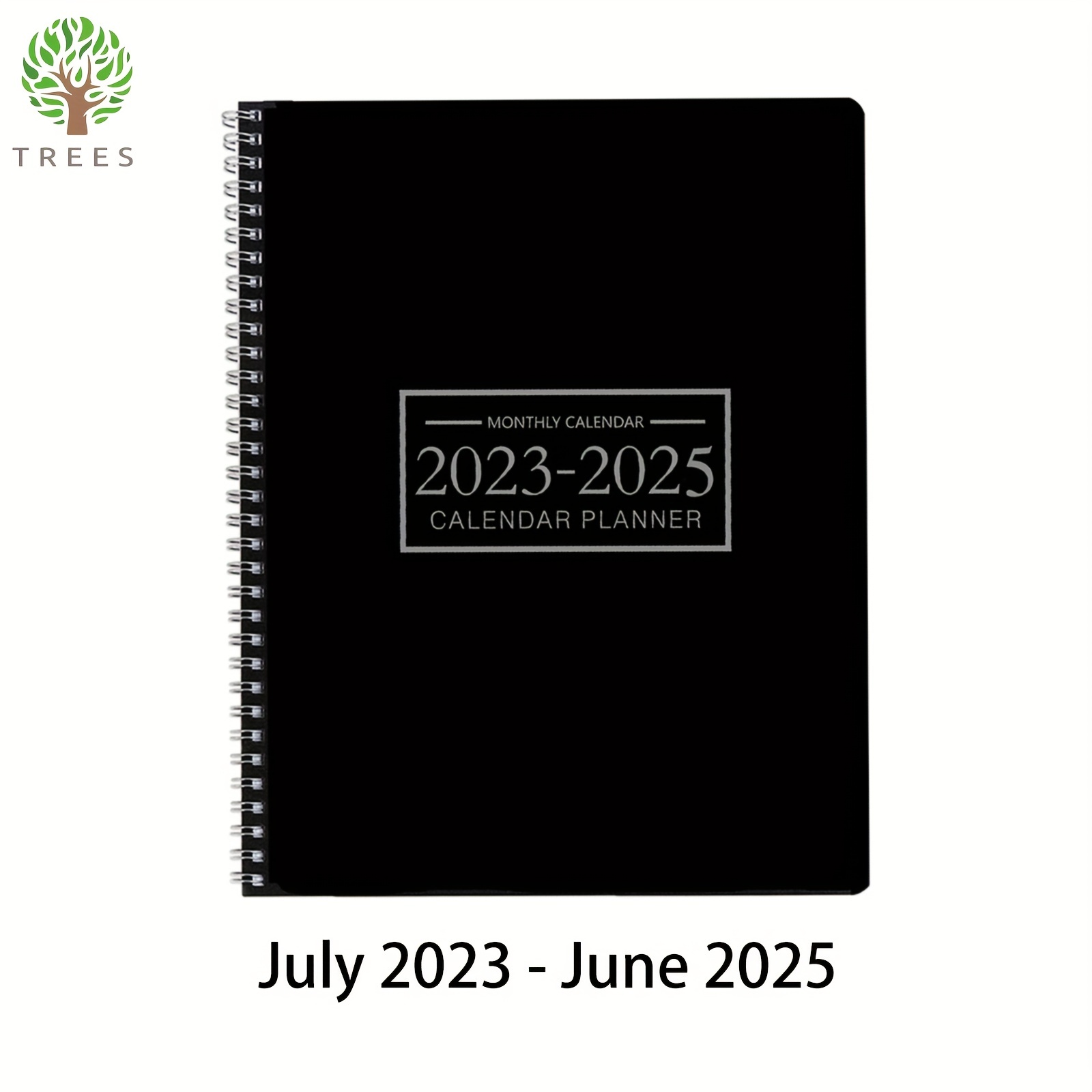 Trees 2023 2025 Monthly Planner Calendar 2 Year Weekly - Temu