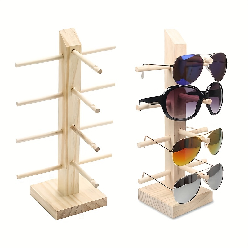 Wooden 4 Layer Display Stand for Glasses