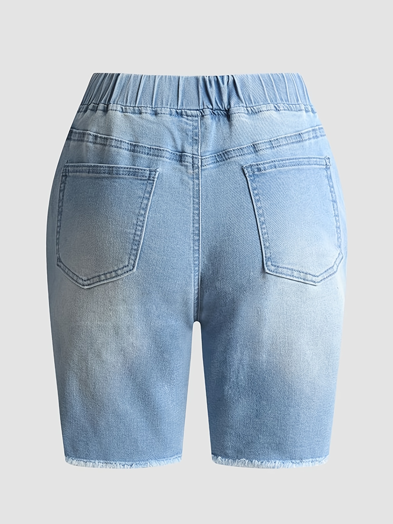 Ladies Blue Splash Bike Shorts with Pocket