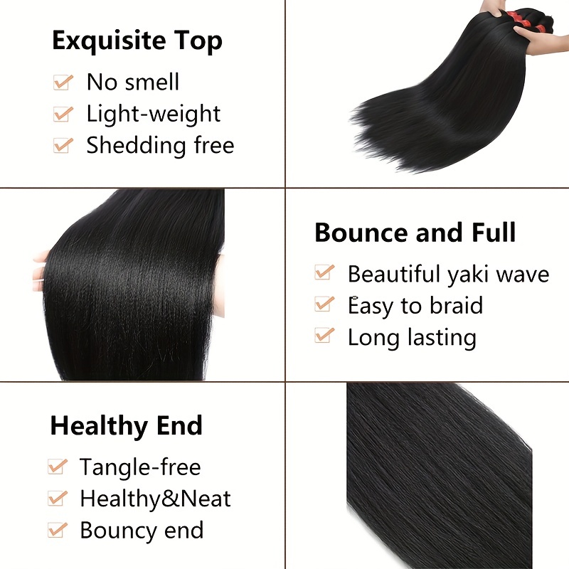 Pre stretched Braiding Hair silky Braid Hair Extensions Itch - Temu