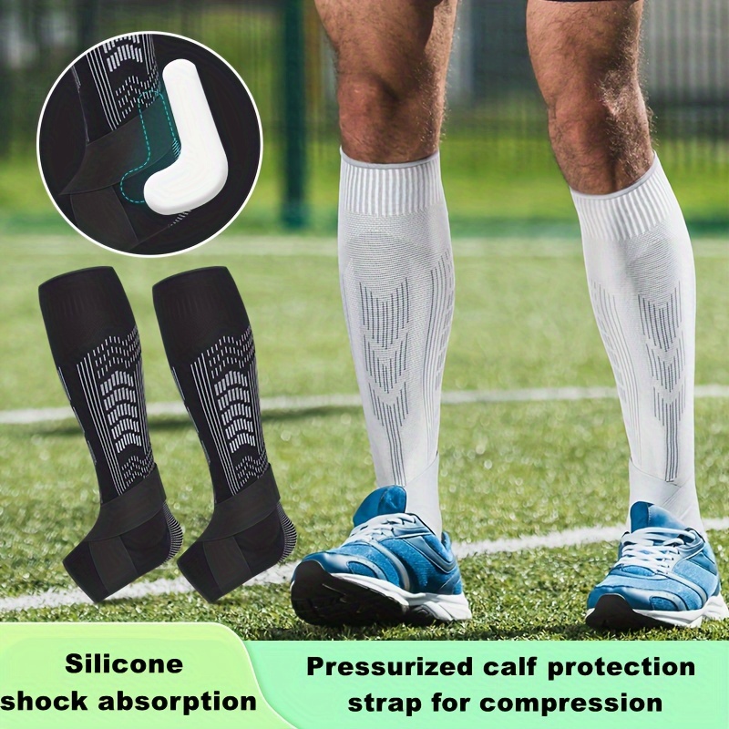 Protège-tibias de football pour hommes et femmes, protège-tibias,  chaussettes de mollet, manchon de jambe
