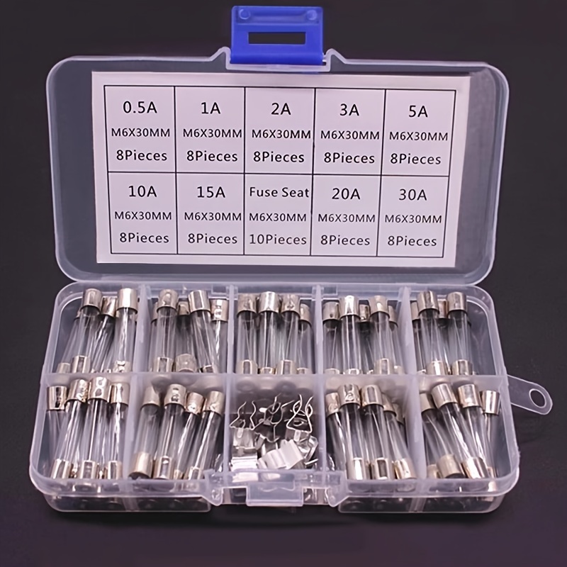 10pcs/lot One Sell 5*20mm 6*30mm Fast Blow Tube Fuses 5x20 6x30 mm