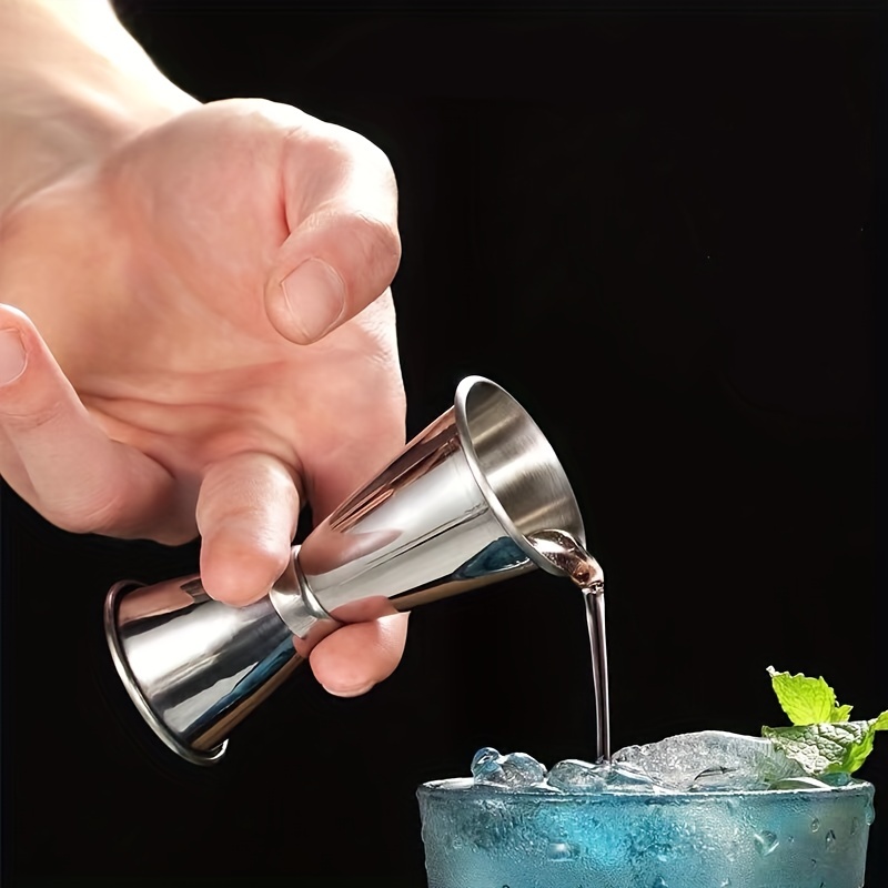 Stainless Steel Bar Pub Jigger Cocktail Whiskey Drink Measuring