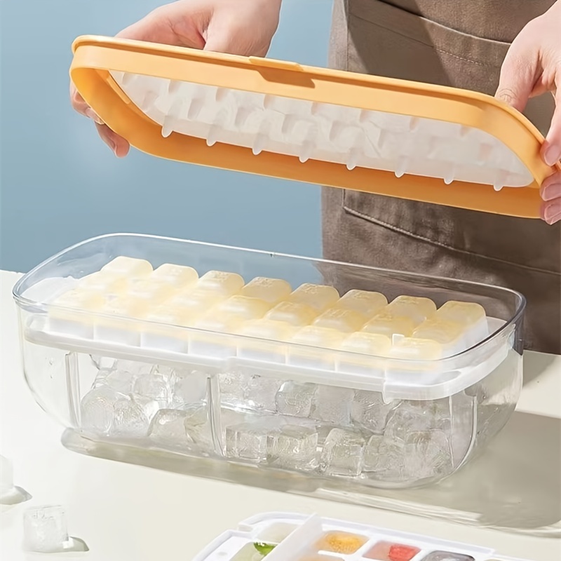 Double-layer Ice Cube Trays Reusable Large Capacity Ice Cube Mold