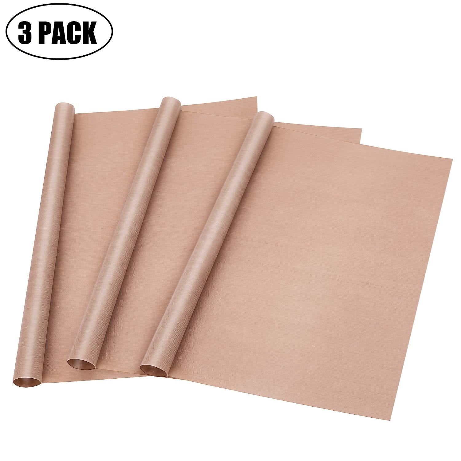 3 Pack PTFE Teflon Sheet for Heat Press Transfer Sheet Non Stick 16 x 20 Heat Transfer Paper Reusable Heat Resistant Craft Mat