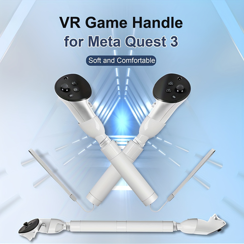 Vr Games Extension Handle Controller Grips For Meta Quest 3 - Temu