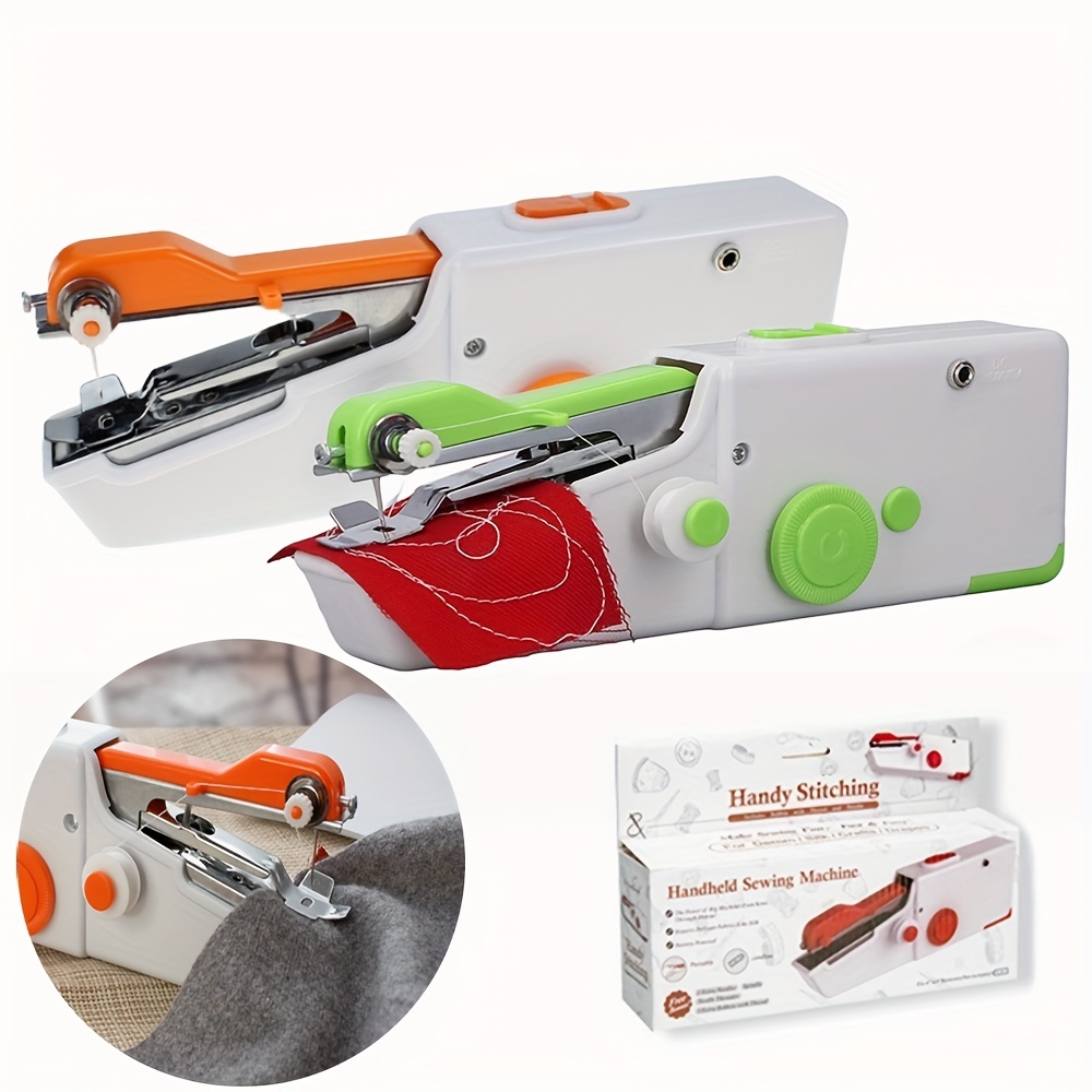 Máquina de coser manual (Baterías no incluidas), color blanco