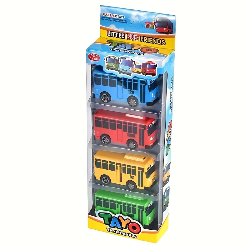 Set 4 Autobuses Juguete Niños ¡regalo Ideal Navidad - Temu