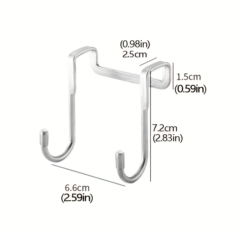 Double S Shape Storage Hook Purse Hook for Bathroom Kitchen Wall and Door  Organizer Accessories tainless Steel Bathroom Hook