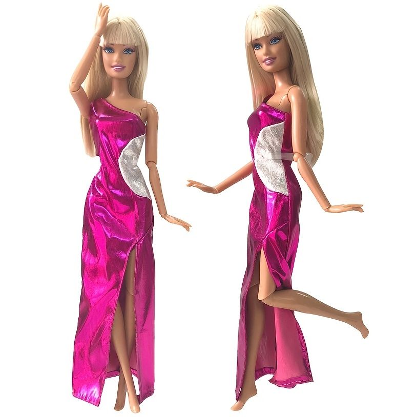 Fashion Doll Dress Shiny Sequins Mini Gown Princess Fishtail Outfit Clothes  For Barbie Doll Accessories Kids Toy Gift Not Include Doll - Toys & Games -  Temu