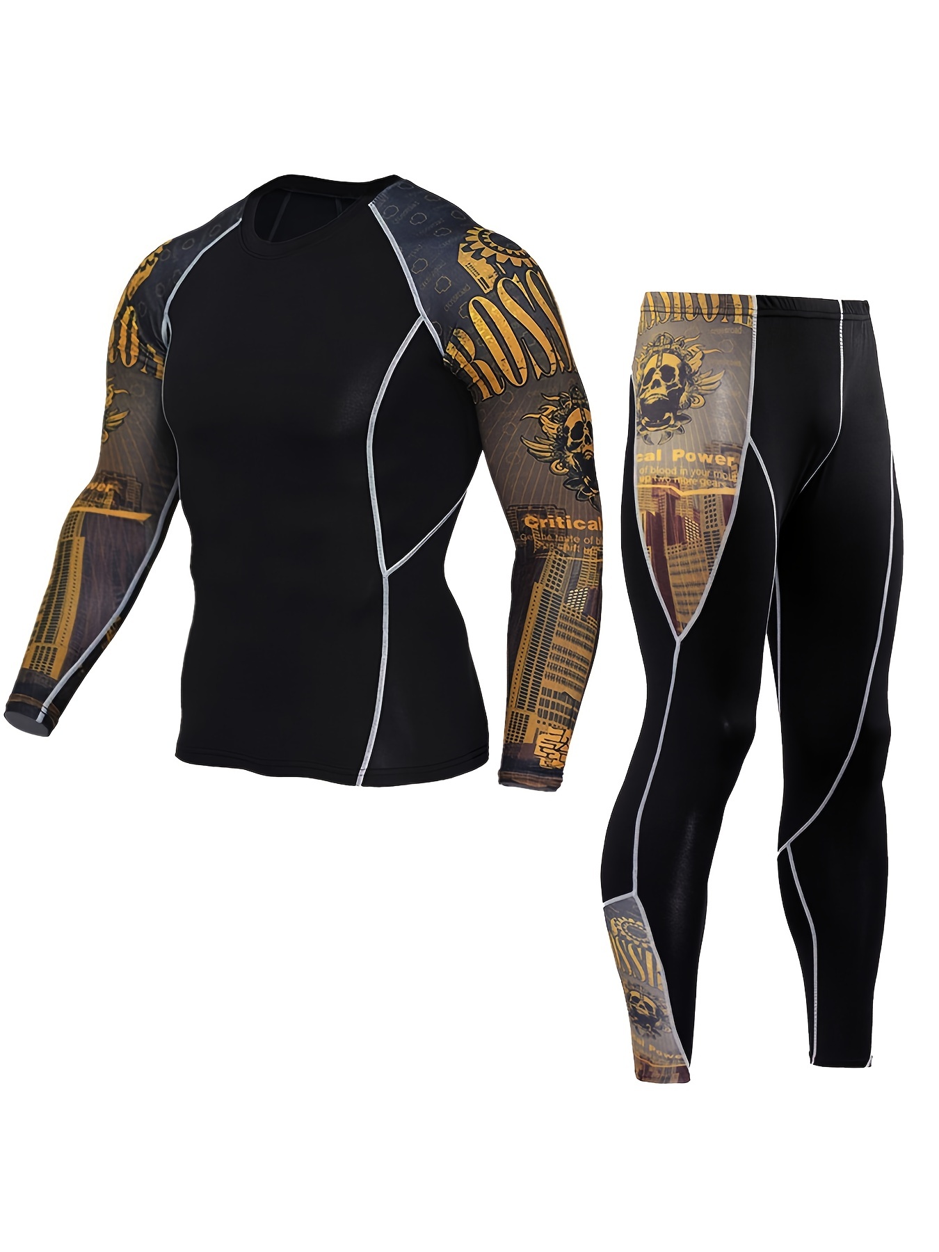 Mens Compression Pants Base Layer Under Layer Skin Fit Gym Running