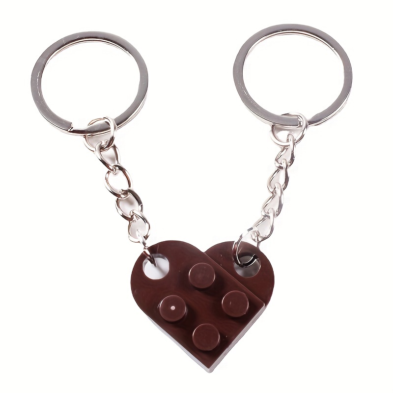 Portachiavi In Mattoni A Forma Di Cuore Carino Coppie Amicizia Donne Uomini  Ragazza Ragazzo Elementi Lego Portachiavi Compleanno Gioielli Regalo  Portachiavi Da 2,84 €