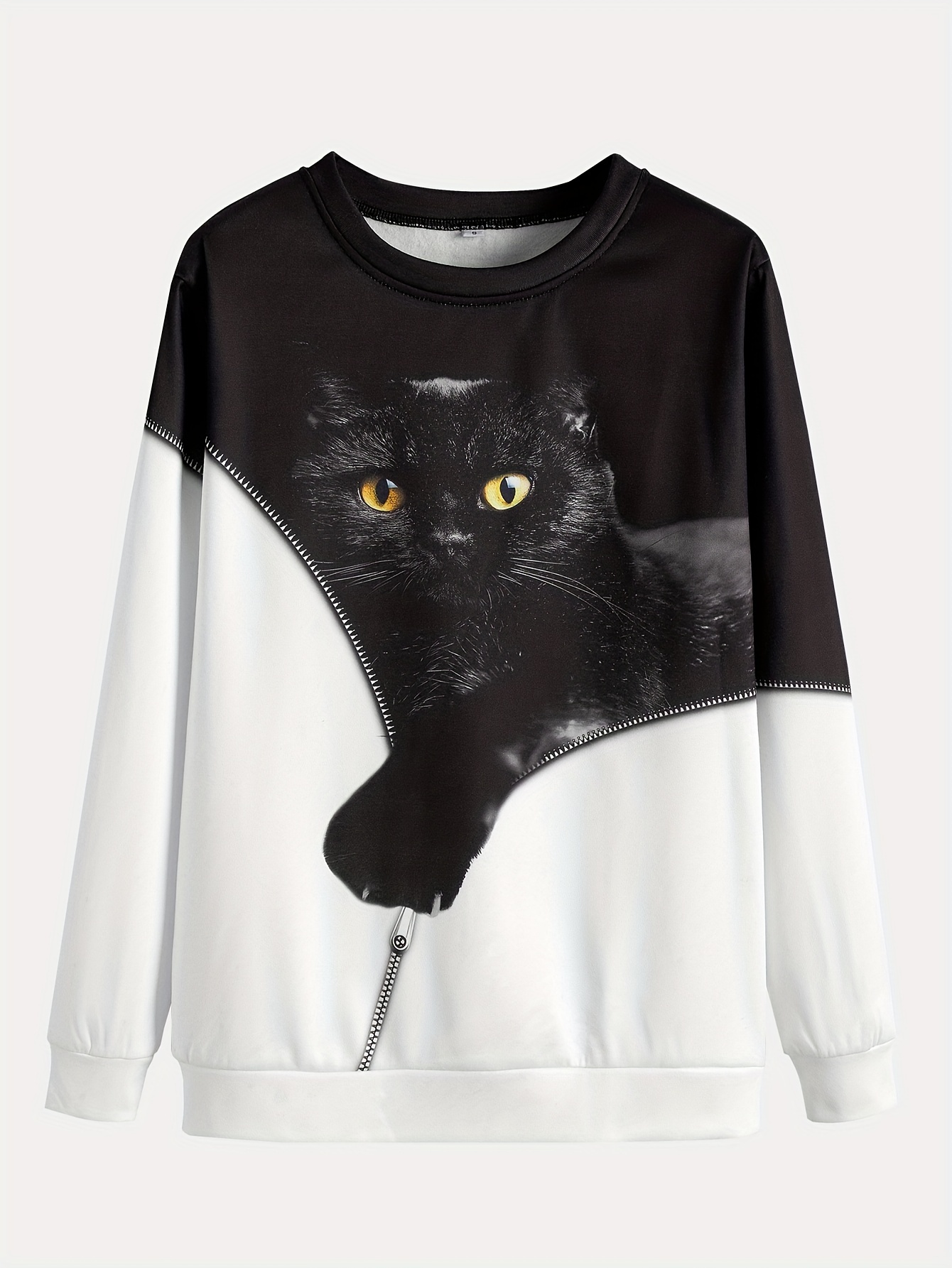 Cat store print jumper