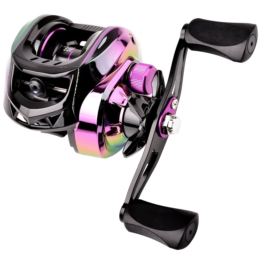 1pc Compact Stainless Steel Baitcasting Reel, 8:1 Gear Ratio Right Hand  Fishing Reel