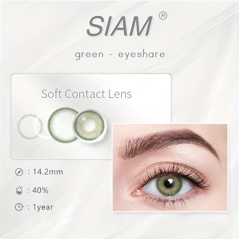 SIAM Green Color Contact Lenses 14.2mm