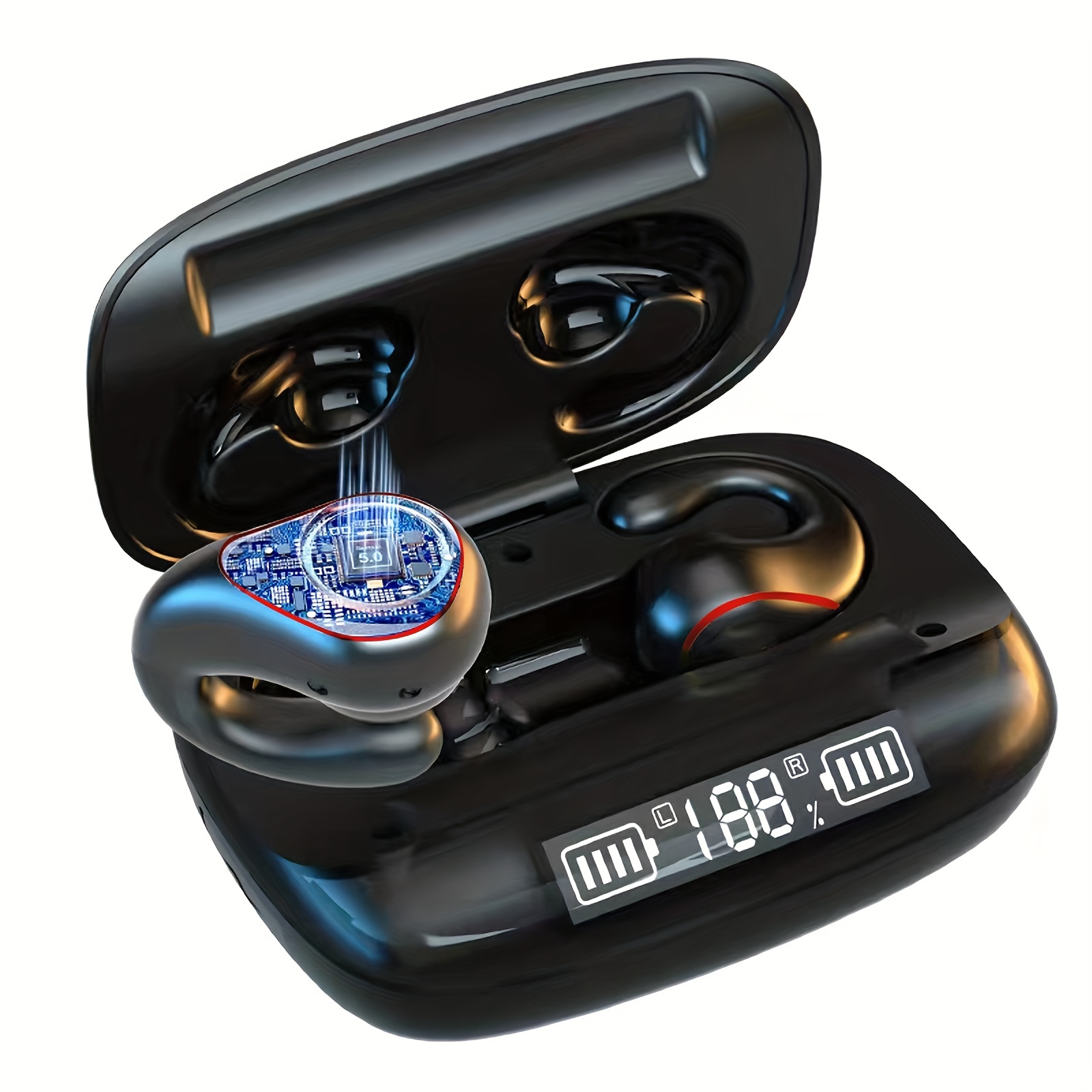 Auriculares inalámbricos para canales auditivos pequeños, auriculares  Bluetooth de colores lindos, llamada inteligente de reducción de ruido