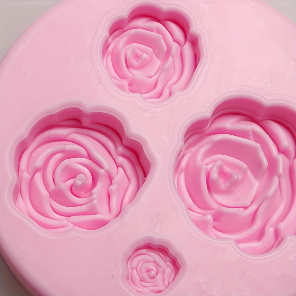 Roses Mold Flower Silicone Cake Mold Chocolate Sugar Craft Decoration  Fondant Tool - Temu