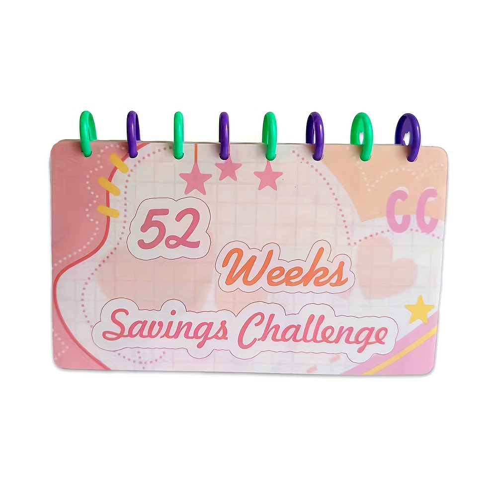 Carpeta de desafío de ahorro de dinero, relleno de efectivo y ahorro,  organizador de dinero con sobre de efectivo, carpeta de dinero para ahorrar  dinero, 52 semanas - AliExpress