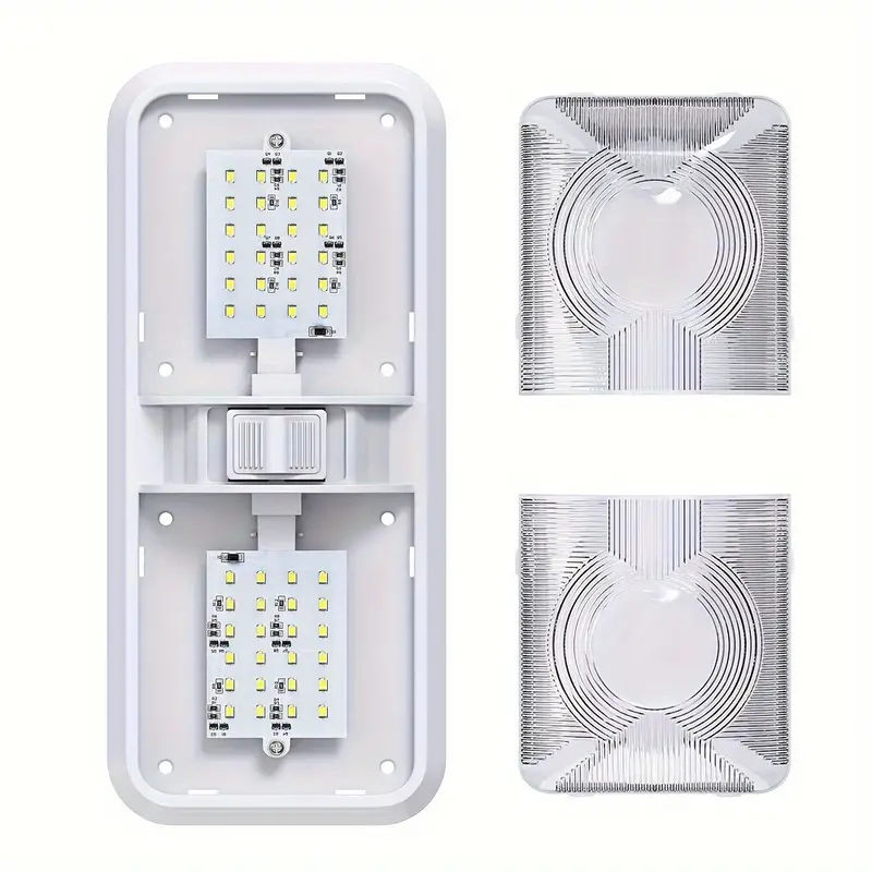 Leisure Led Rv Led Ceiling Double Dome Light Fixture With - Temu