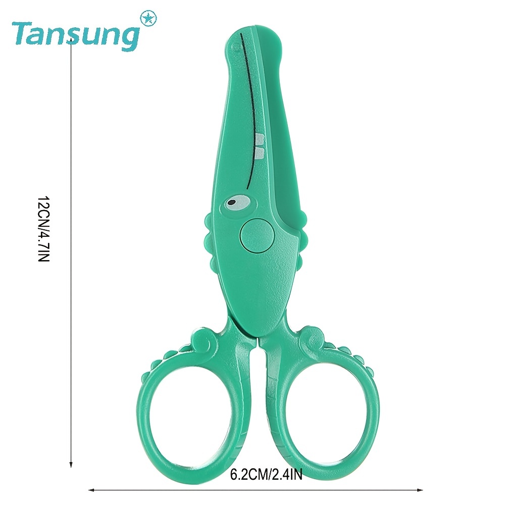 1pc School Supply Craft Scissors For Kids, Plastic Material With