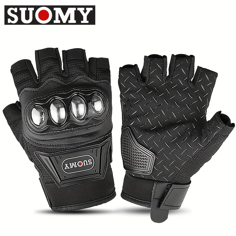 Suomy Guantes Moto Guantes Carreras Motos Medio Dedo Verano Guantes Moto  Carreras Motos Guantes Protectores Moto - Automotriz - Temu