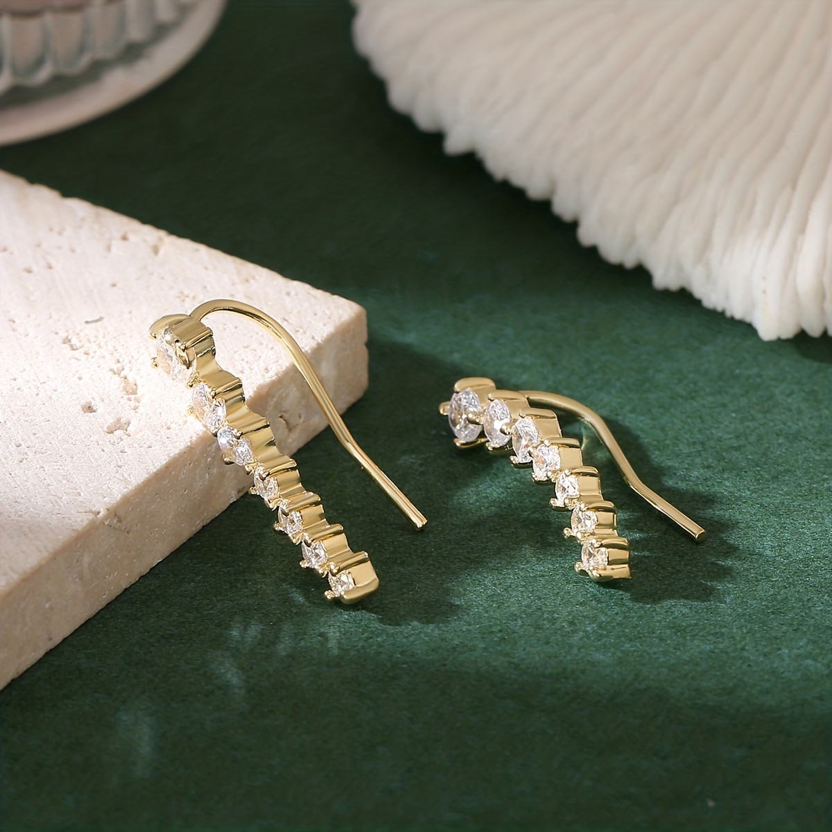 7pcs Zirconia Bridal Ear Studs Set