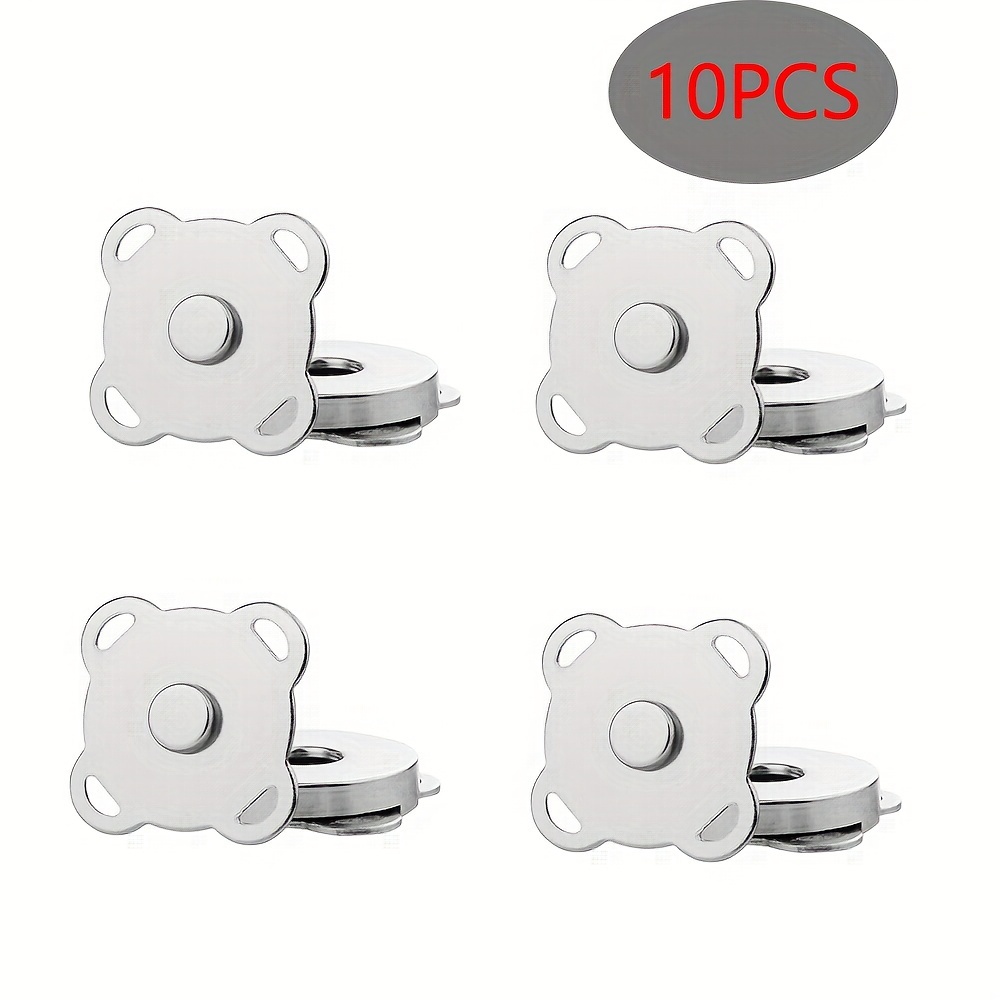 10pcs Magnetic Snap Fasteners Clasps Buttons Handbag Purse Wallet Craft  Bags Parts Garments DIY Accessories Magnetic Buckle Button Plum Magnetic  Buckle for Bag Clothes Handbag Scraping Magnetic Bag Button with Small  Needle