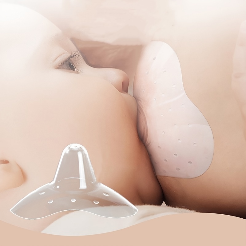 2pcs Box Silicone Nipple Protector Pacifier Breast Shield Anti Bite Milk Shield for Baby