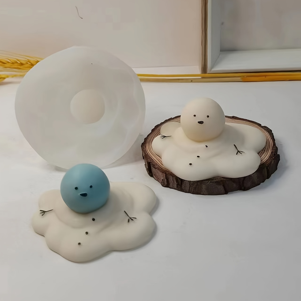 1PC Christmas Snow Doll Silicone Mold, 3d Fudge Melting Snowman Silicone  Mold, Suitable For DIY Pudding Chocolate Candy Fudge Handmade Soap Candle  Ice