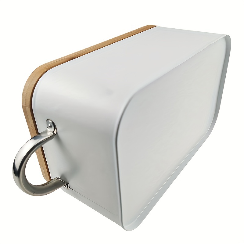 Metal Bread Box Kitchen Storage with Lid, Hand Wash Bread Storage Bin