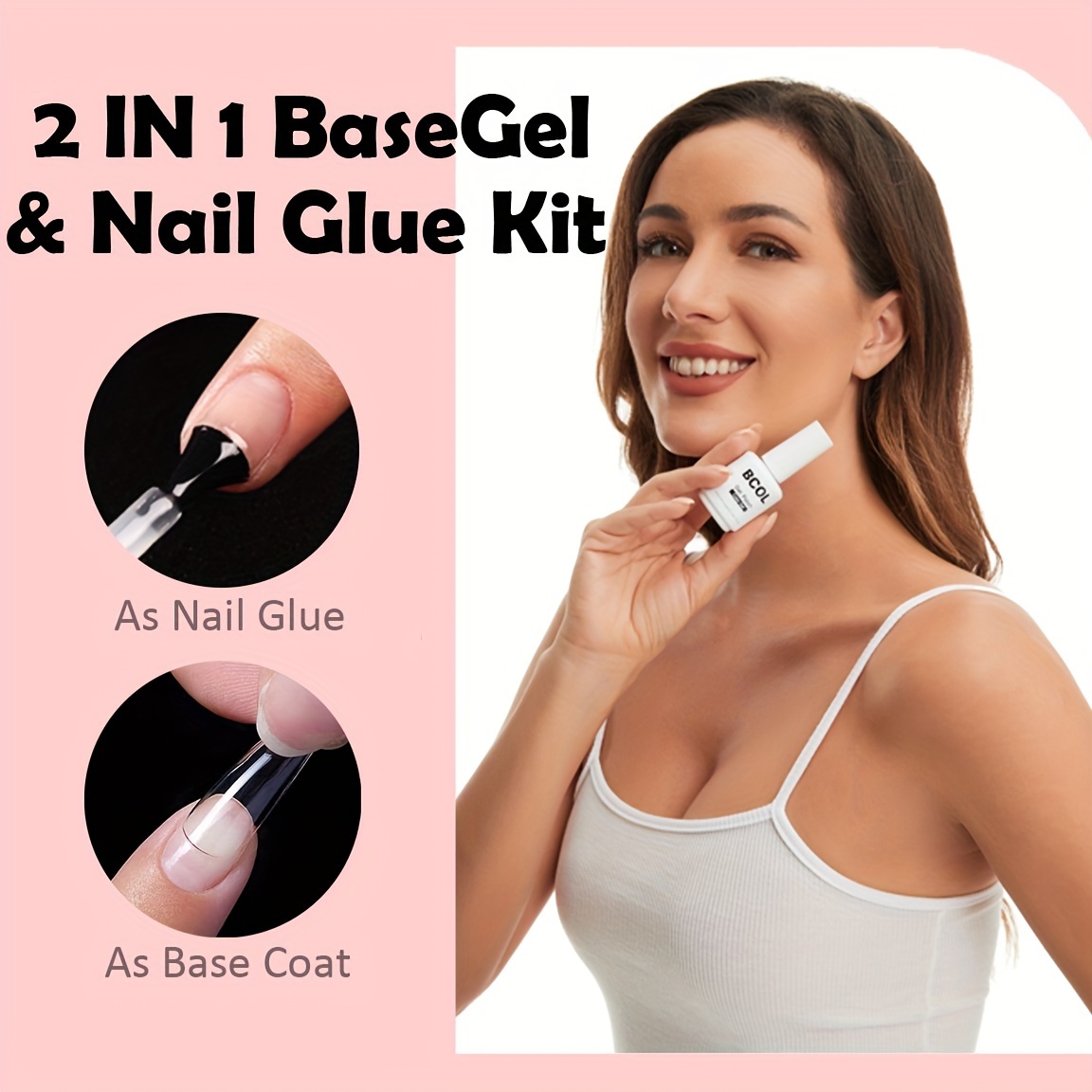 2 in 1 Nail Glue and Base Gel 15ML