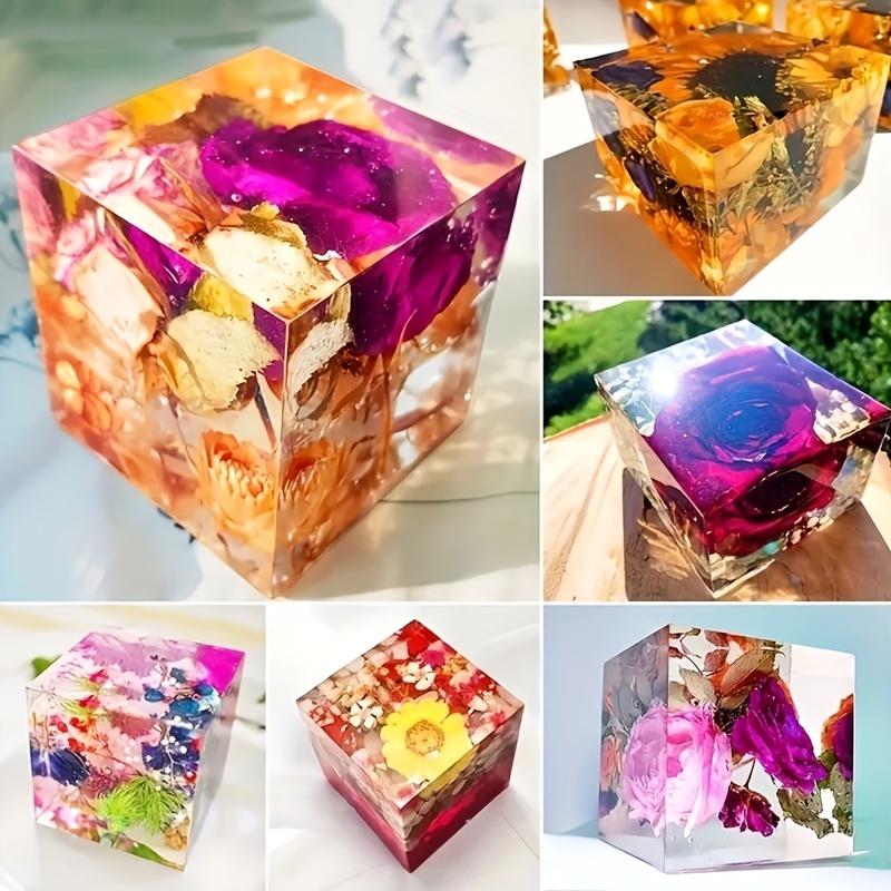 Silicone Cube Molds, Large Deep Square Epoxy Resin Mold,transparent Cube  Silicone Molds for Resin Casting3d Silicone Filler Model 