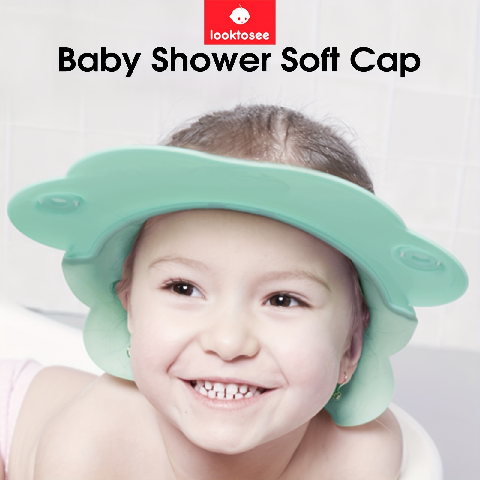 Casquette visière bonnet de bain pour shampoing douche bébé