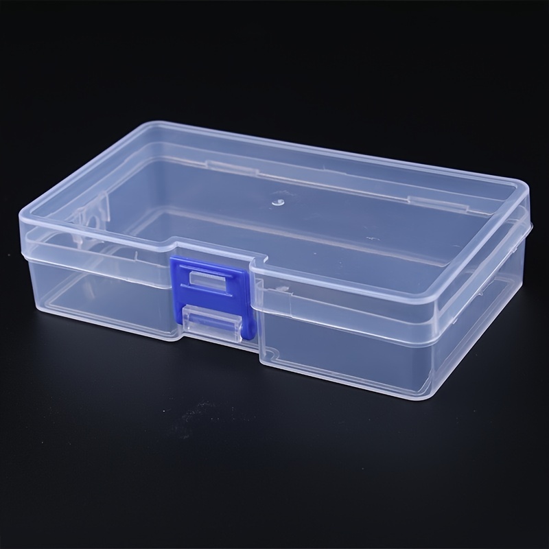

5pcs Transparent Plastic Storage Box, Jewelry Accessories, Small Items, Tools, Ornaments, Stickers, Cards Organized Neat Supplies, Package Practical Convenient Supplies