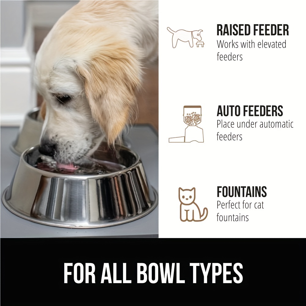 Pet Feeding Mat Dog Mat for and Water Absorbent Dog Water Bowl Mat