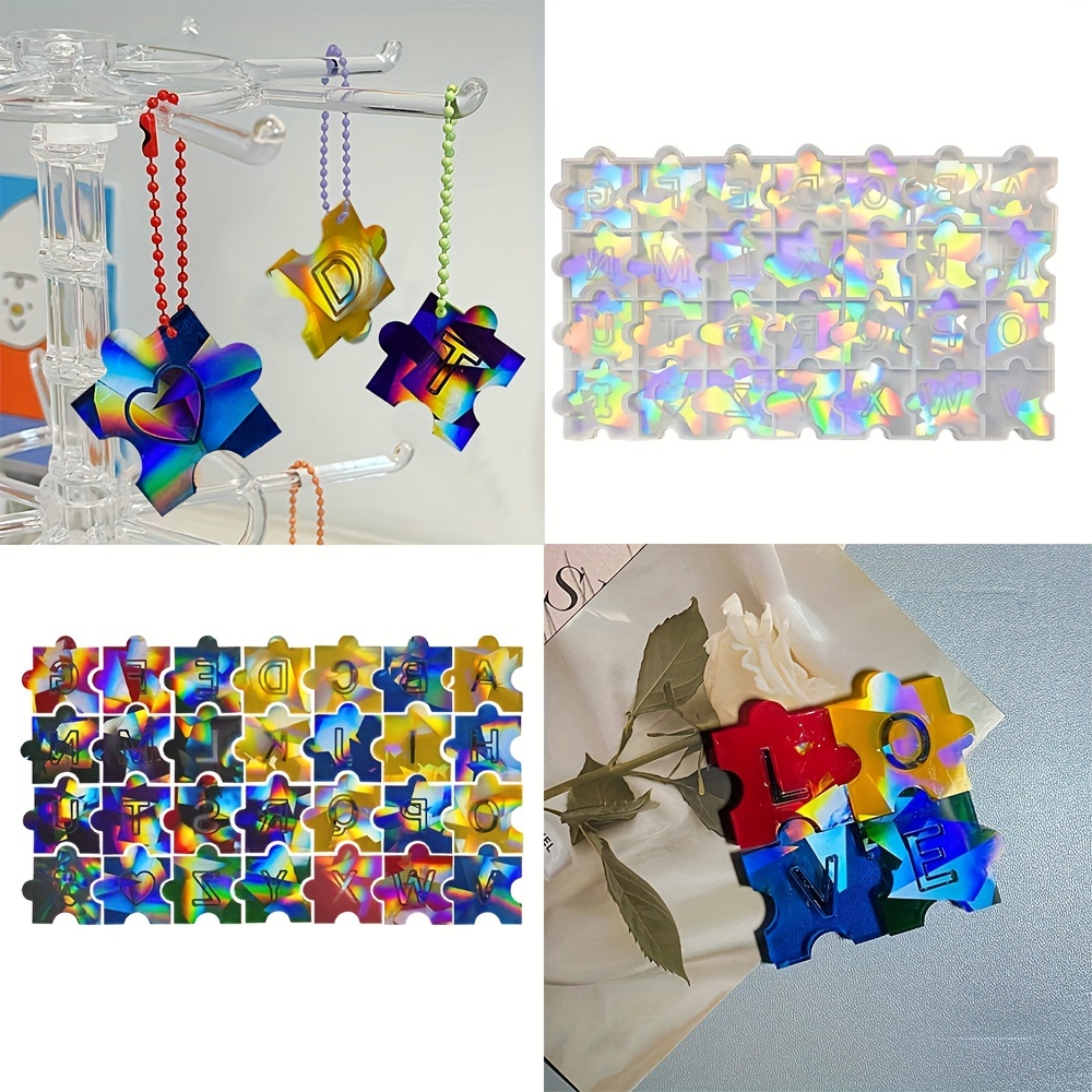Moule puzzle, 4 cm, pour résine époxy, pâte polymère. Cire, savon, plâtre... - France