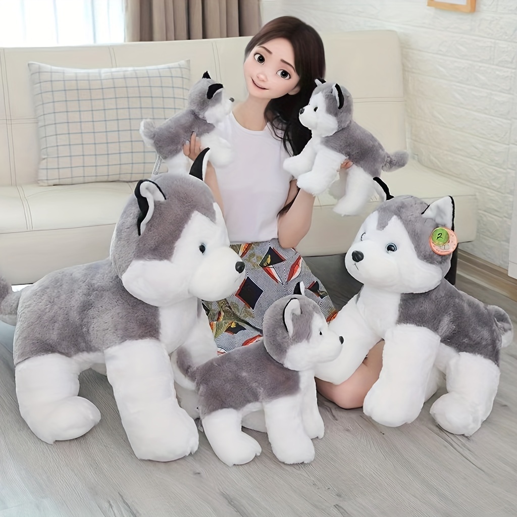 Glowing Husky Puppy Plush Toy Soft Cute Stuffed Animal - Temu