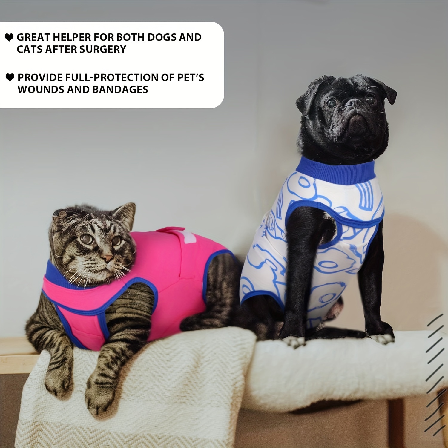 Breathable Recovery Suit For Dogs After Surgery Male And Female