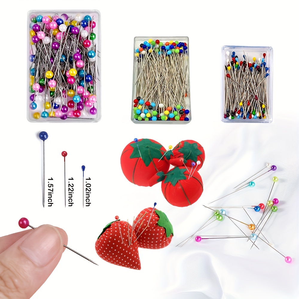 Sewing Pins For Fabric With Box Straight Pins With Colored - Temu United  Arab Emirates