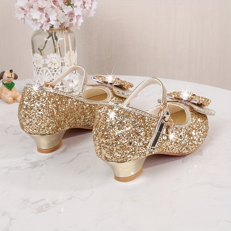 Glitter Mary Jane Shoes Gold / 12 Little Kid