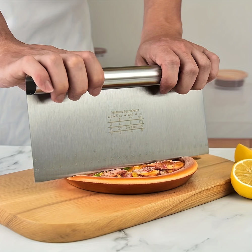 Stainless Steel Pizza Cutter Wavy Edge Blade Multifunctional - Temu