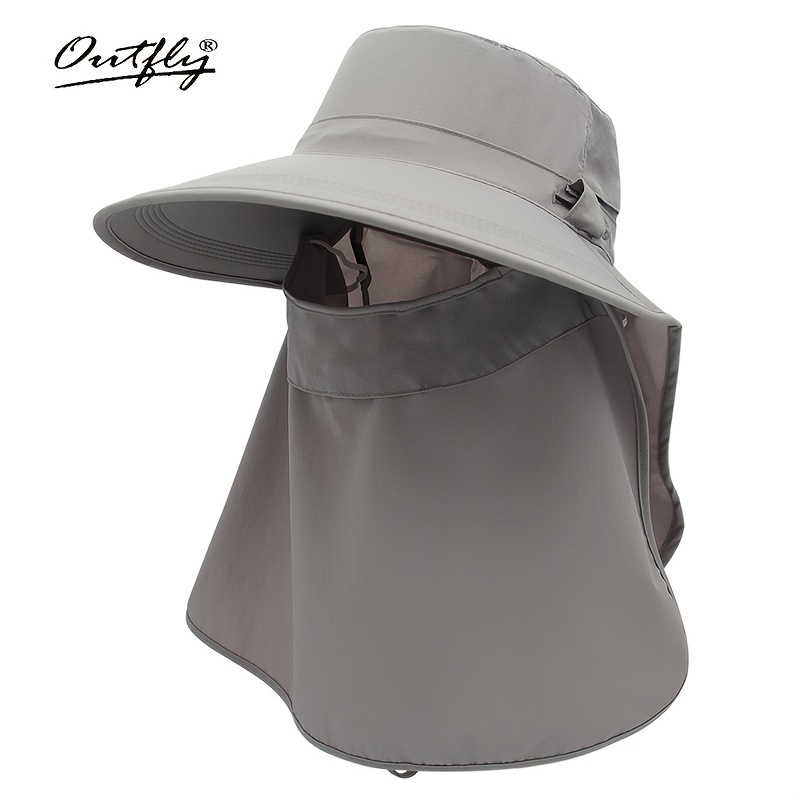 Mens Women Flap Cap Sun Hat 360° Sun UV Neck Protection Summer Fishing Hat  Sun Protection Outdoor 