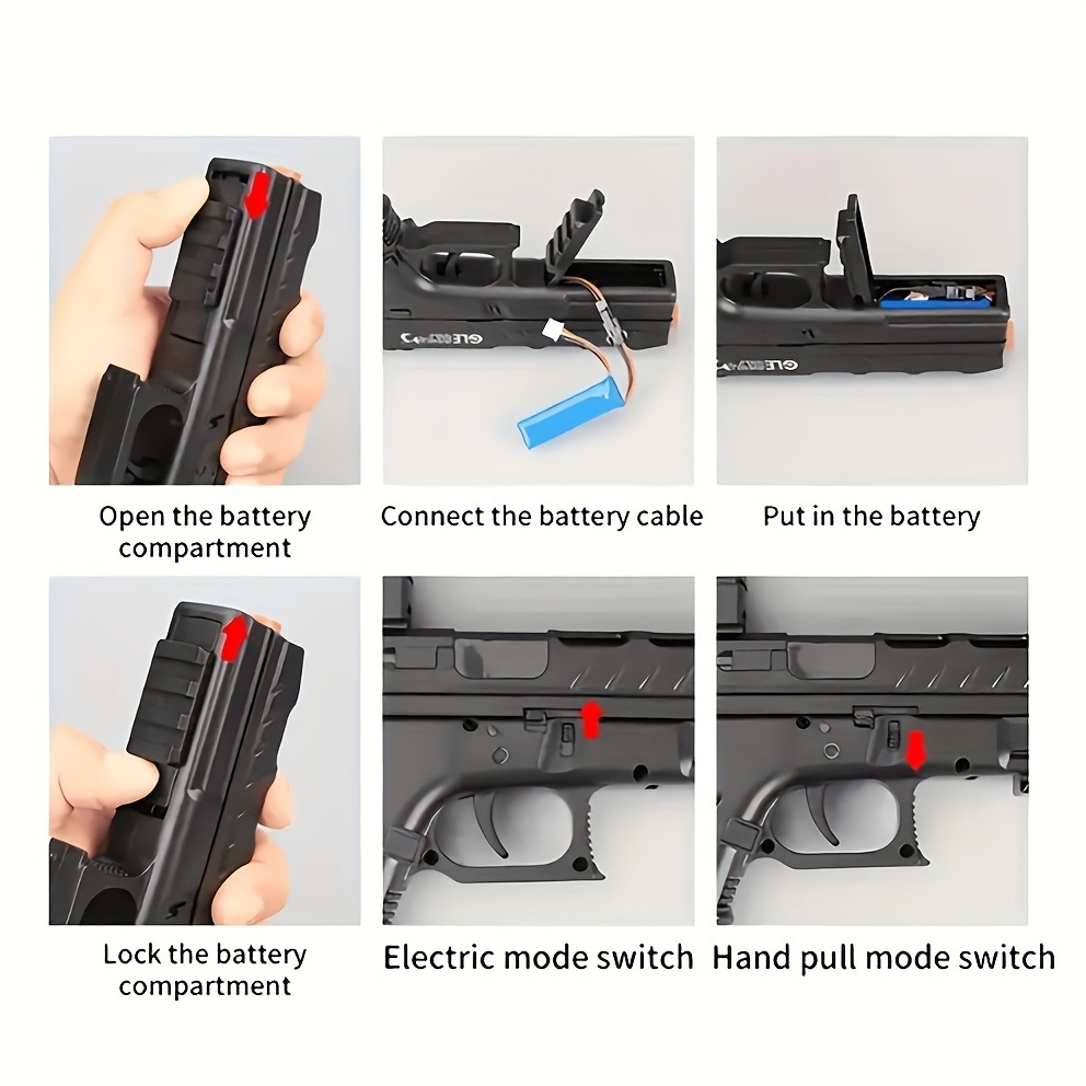 Blaster Manual Automatic Dual Mode Ball Blaster high Orbeez - Temu