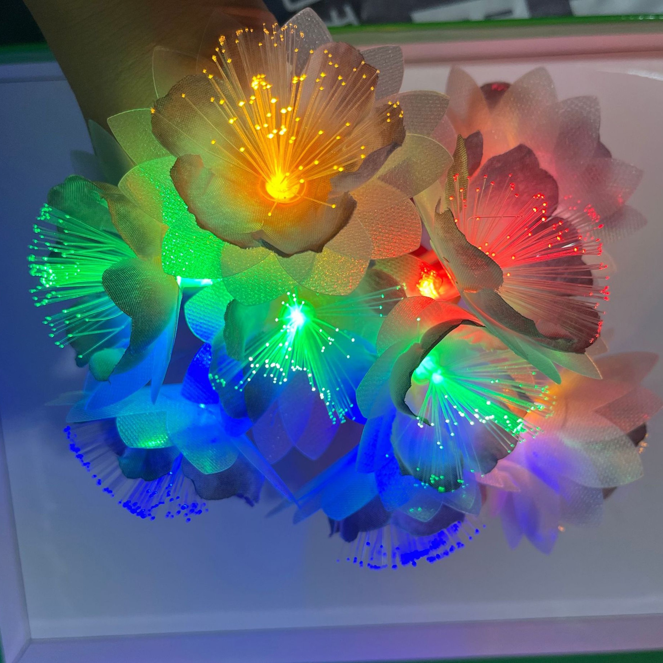 Une Lumière Led Décorative À Fleur Artificielle, 1,5 M/3,28 Pi 10 Led, Une